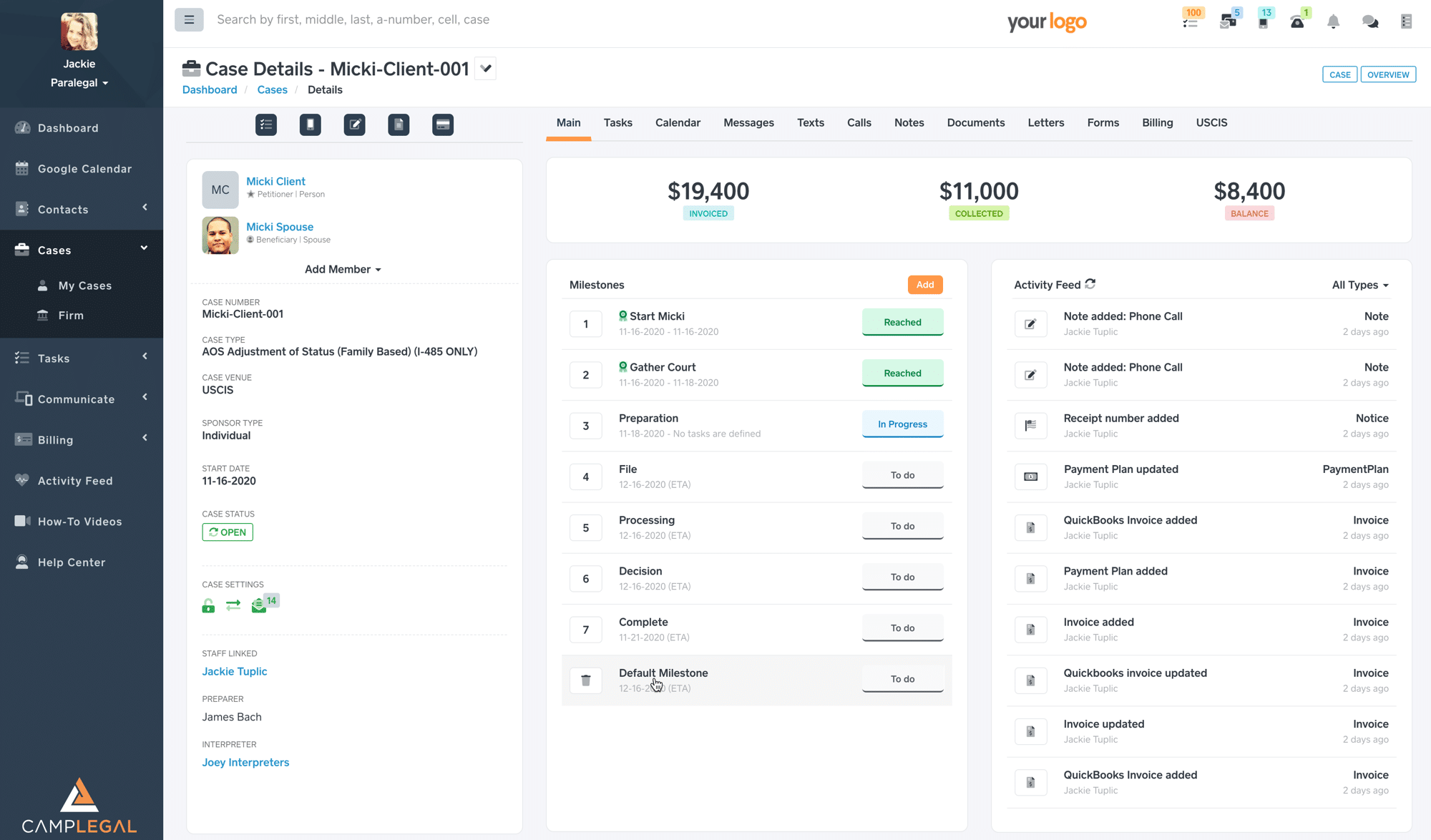 CampLegal 1000 587 Case