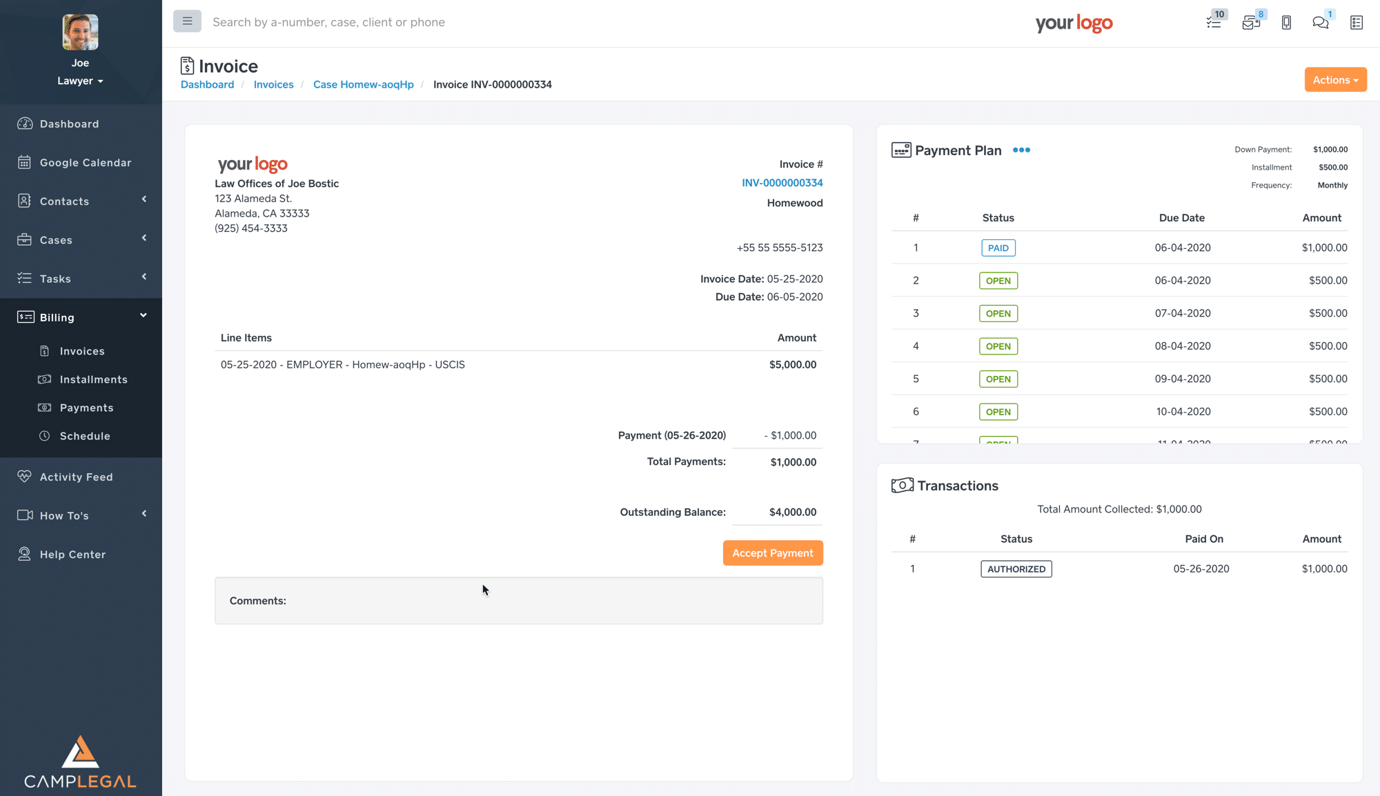 CampLegal 1000 587 Questionnaire (1)