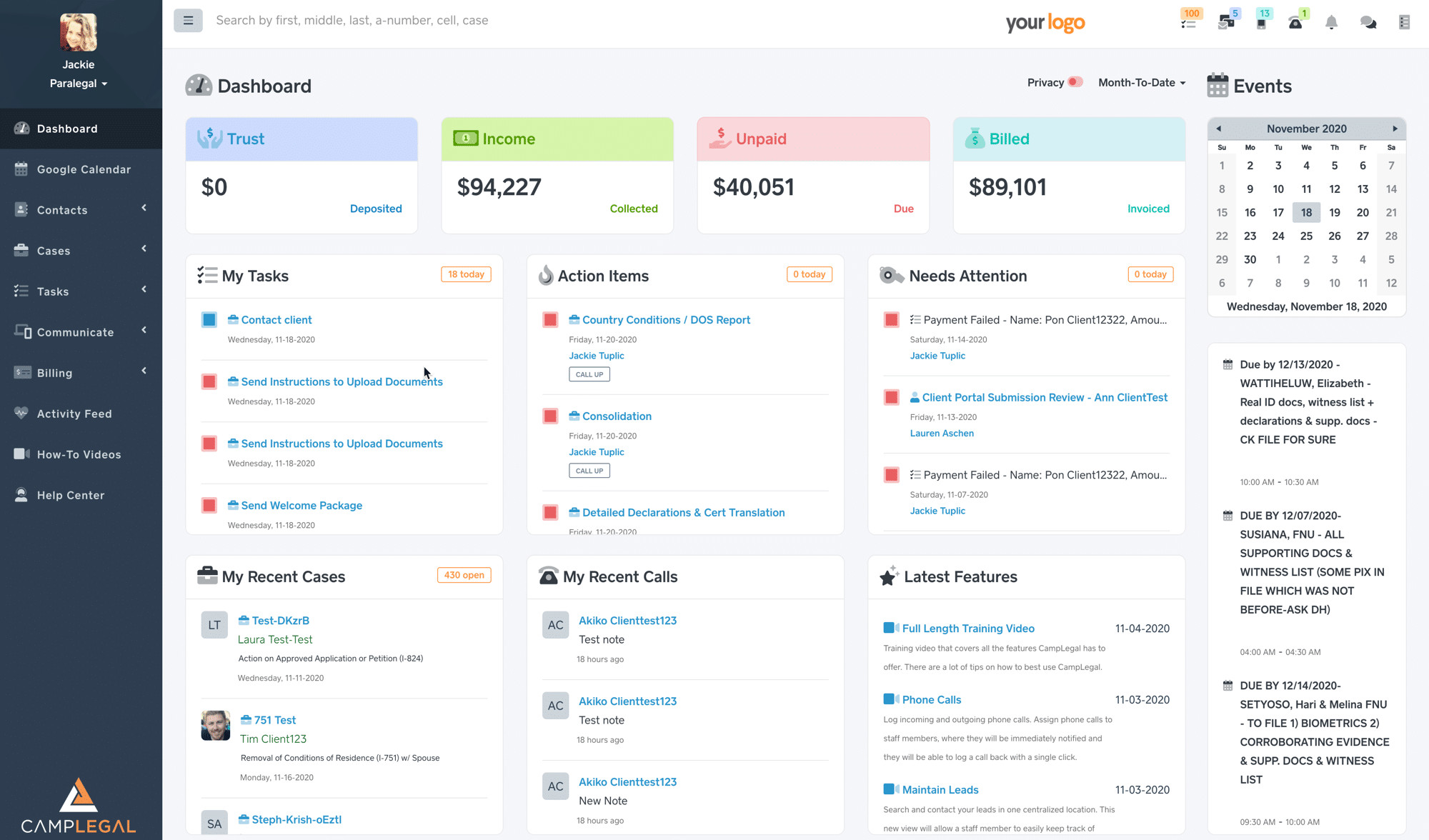 CampLegal Dashboard 1000x588