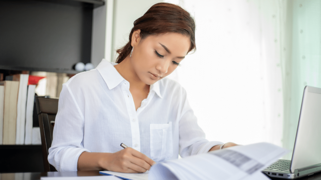 Immigration paralegal reviewing AI in immigration software